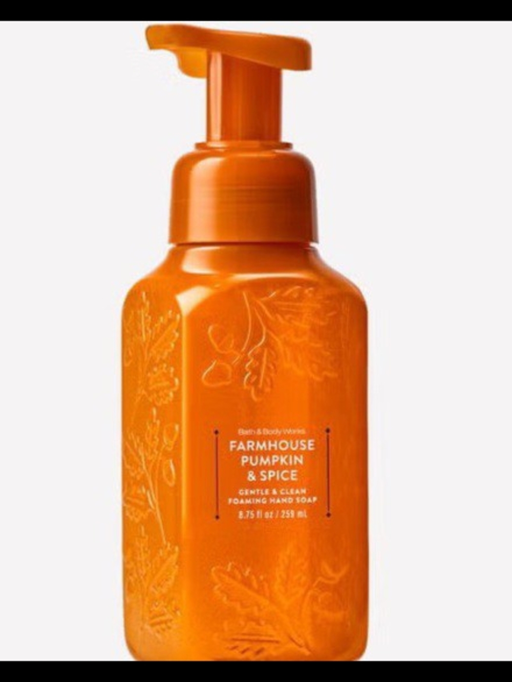 Bath & Body Works Farmhouse Pumpkin & Spice Foaming Hand Soap - Orange